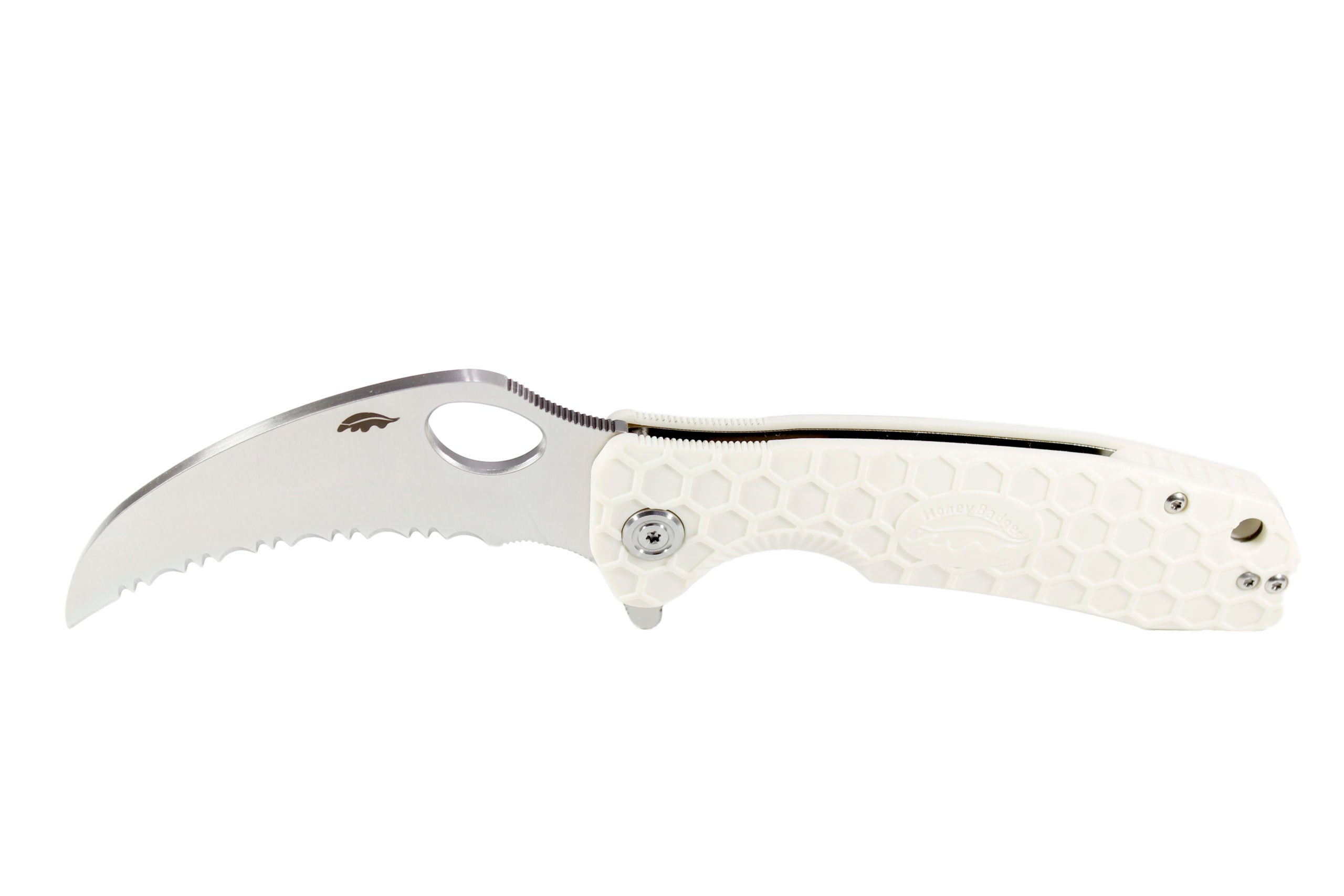 Honey Badger Claw L/R Large - White Serrated