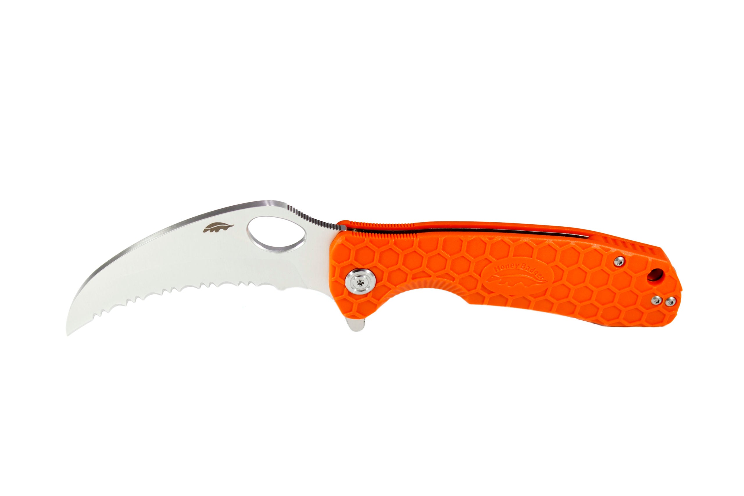 Honey Badger Claw L/R Large - Orange Serrated