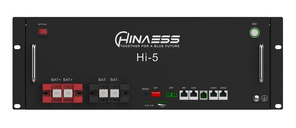 Hina ESS: Battery Lithium Ion Hi-5 5.12KWH 51.2V 100Ah (HinaESS-Hi5)