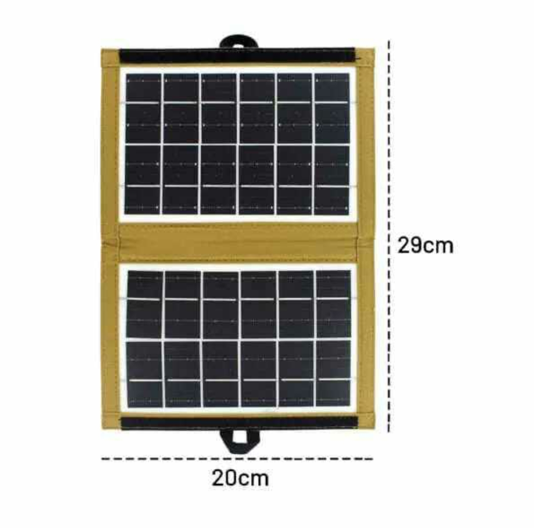 6V 7W Portable folding Solar Panel woth USB Port