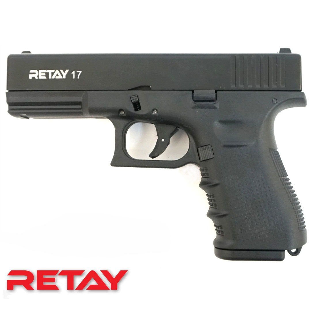 Retay Glock 17  9mm Blank Round - Black | Pepper Gun