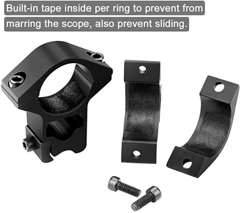 Dovetail Rifle Scope Mounts | 11mm Rail | Fits Up To 25mm Diameter Scope