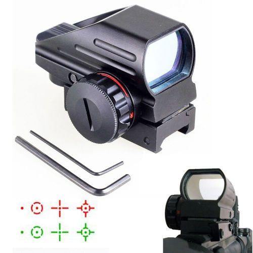 Beileshi Tactical 1x22x33 Reflex Sight Red And Green 4 Reticle Dot Sight - Security and More