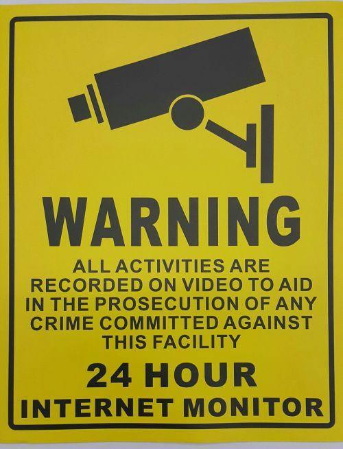 CCTV Warning Sign (Sticker) - Security and More
