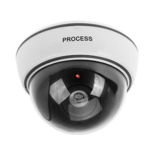 Dummy Dome Camera With Flashing Red LED Light | Scare Away Intruders - Security and More