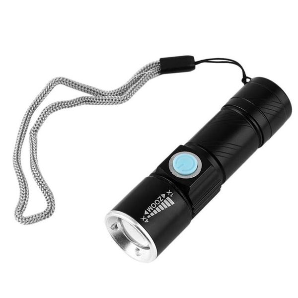 Flashlight 200lumen Rechargeable USB - Security and More
