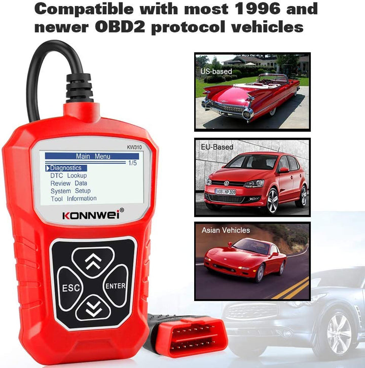 Konnwei KW310 Multifunction OBD2 & EOBD Scanner