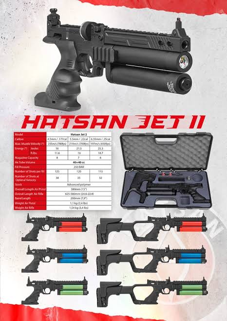 Hatsan Jet 2 5.5mm PCP Rifle Pistol