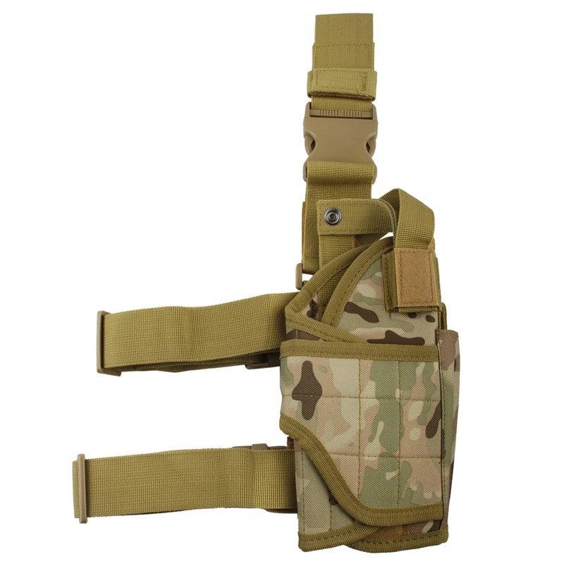 Tactical Thigh Holster | Adjustable For Weapon Size (Black & Camo Available)