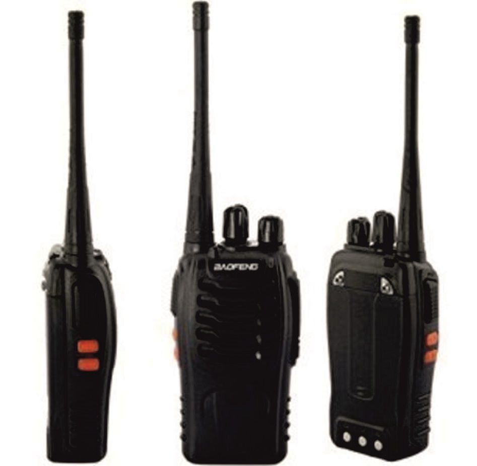 Pair of BF-888S Two Way Radio with Built-in LED Flashlight