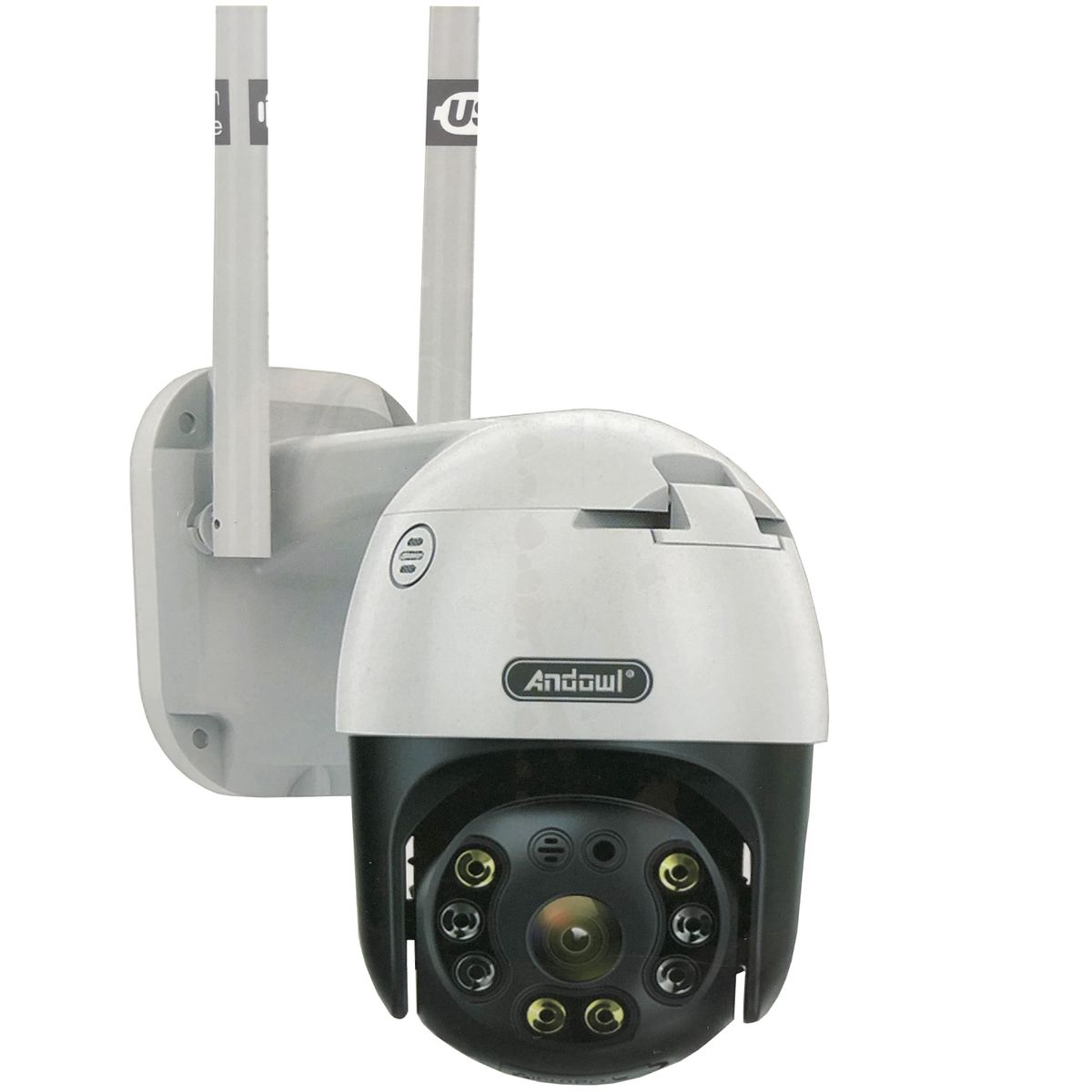 Andowl Full HD 4K Wireless Smart Camera PTZ Camera - Waterproof Indoor/  Outdoor WiFi CCTV Q-S4