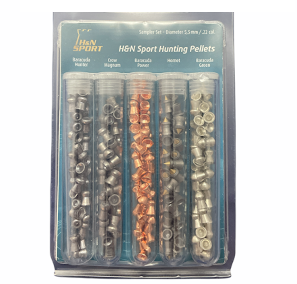 H&N SAMPLER HUNTING PELLETS .22/5 TY