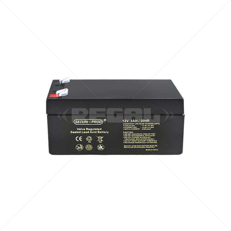 Deep Cycle Battery - 12V 3.0AH Securi-Prod Sealed Lead Acid