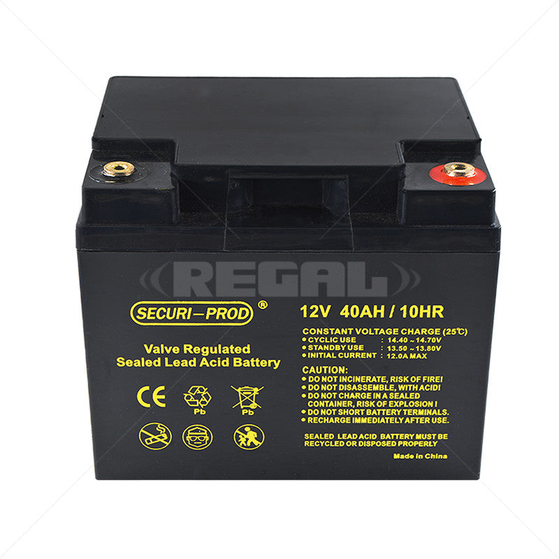 Deep Cycle Battery - 12V 40AH Securi-Prod SLA