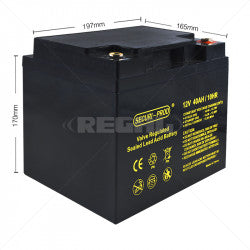 Deep Cycle Battery - 12V 40AH Securi-Prod SLA