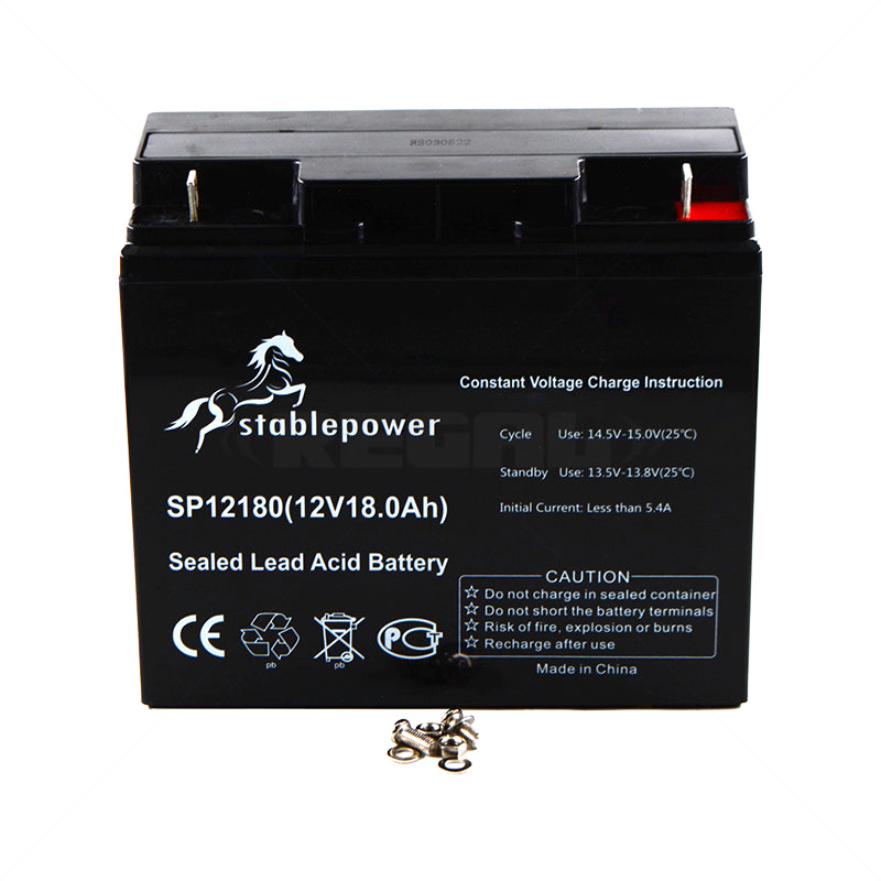 Stable Power 12V DC 18Ah Sealed Lead Acid Battery