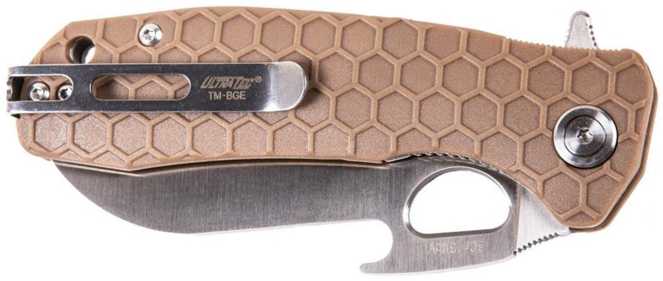 Honey Badger Tong Medium Folding Knife - Tan