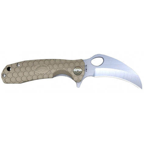 Honey Badger Claw Medium Folding Knife - Tan