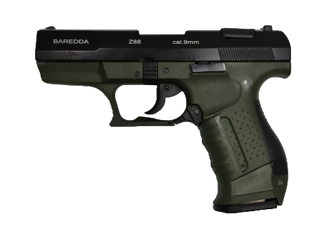 Baredda Z88 Military Green 9mm Blank PAK Pepper Pistol