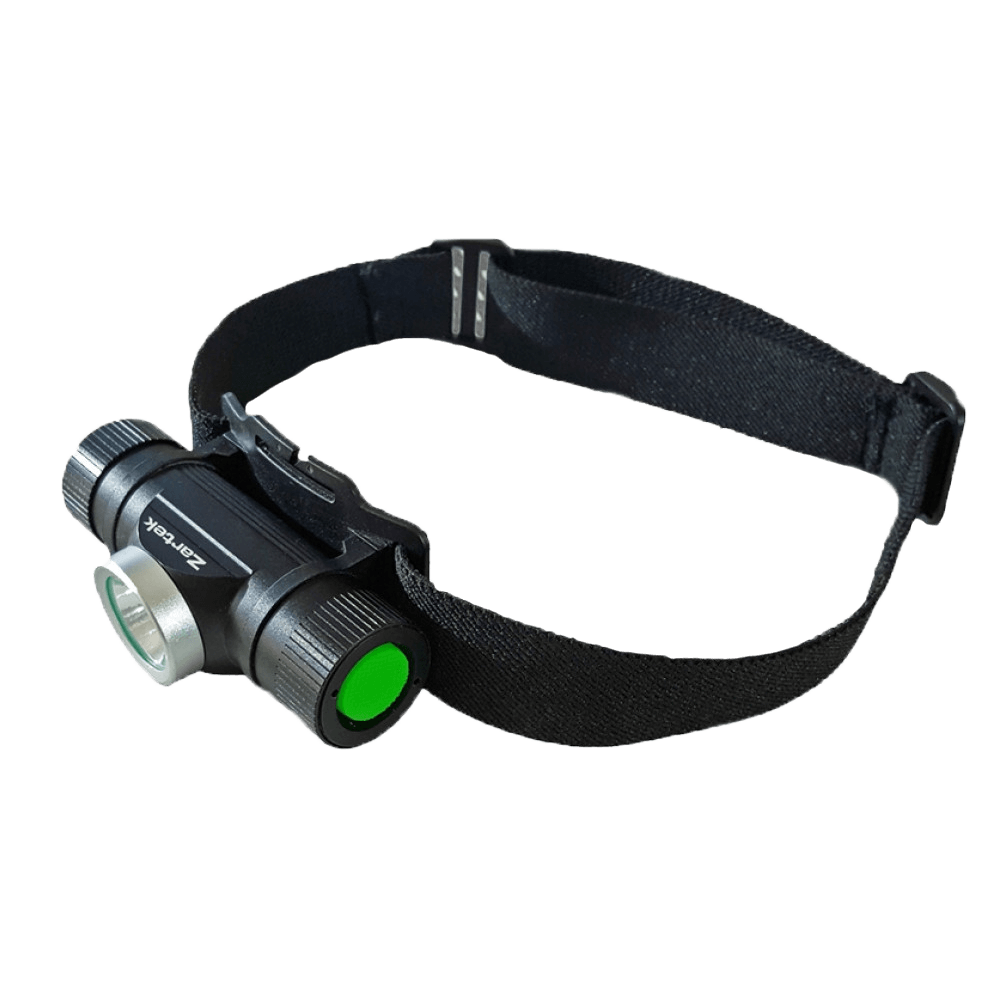 Zartek Headlamp LED 500lm, USB cable Rechargeable, Li-ion battery, Aluminium, Dimmer Function