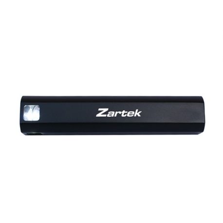 Zartek LED Aluminium torch, 150Lumen, USB Powerbank 2000mAH, Recharge via USB