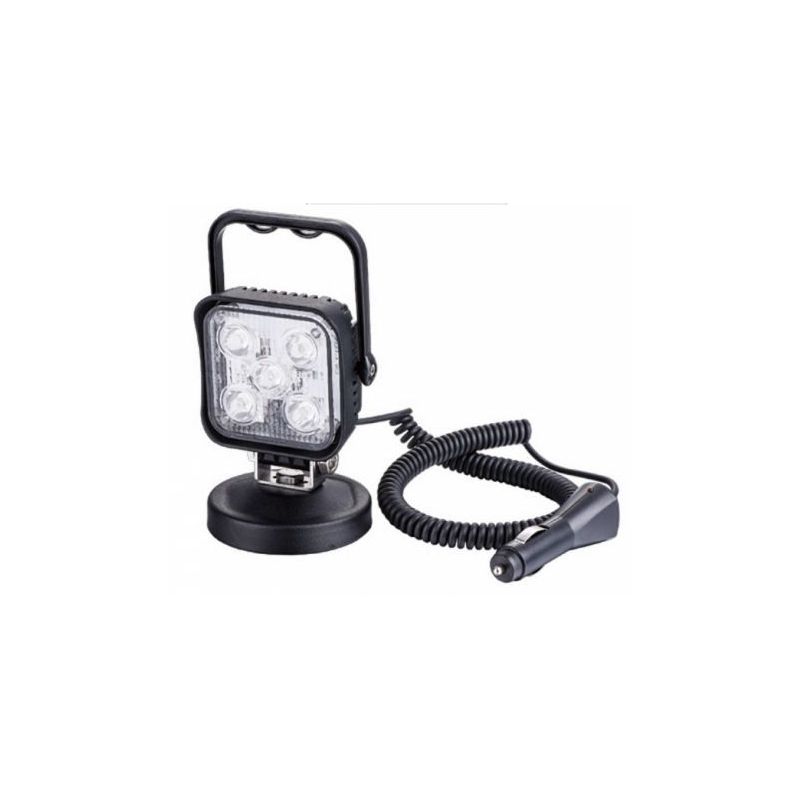 Zartek Vehicle LED Floodlight, 900lm, Magnetic Mount, 12V Adaptor On/Off switch, 3m Coil Cable